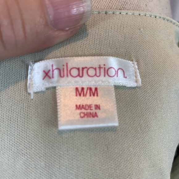 Xhilaration Short Sleeve Crew Neck Lace Dress - Black Cream - size Medium - Picture 6 of 6